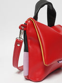 Leder Damentasche Mira Rot/Scwarz