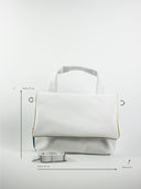 Leder Damentasche Ava Weiß