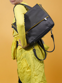 Leder Damentasche Franka Grau/Rosa