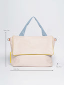 Leder Damentasche Franka Rosa/Blau